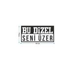 Ms Major Selection Bu Dizel Seni Üzer Oto Cam Yazısı 18X9 Cm Araba Arkası Sticker