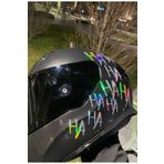 Ms Major Selection Dekoratif Hologramlı Hahaha Sticker Motor-Araba-Kask Için Etiket 15Cmx30Cm (1 Adet)