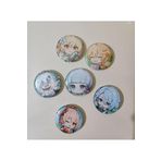 Ms Major Selection Genshin Impact Anime Buton Rozet 37Mm 6 Adet Aether Lumine Traveller Paimon Ayaka Kazuha Yoimiya