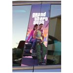Ms Major Selection Gta Grand Theft Auto Baskılı Araç Kapı Direk Kaplama Folyo Sticker 2'Li (Sağ&Sol)