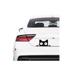 Ms Major Selection Kedi Bagajdan Bakan Kedi Sticker Araba Oto Cam Sticker Siyah 25 X 11 Cm