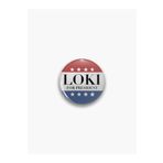 Ms Major Selection Loki For President Yazılı Marvel Temalı Rozet