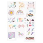 Ms Major Selection Pastel Renkler Temalı 22'Li Özel Tasarım Sticker Seti - Telefon Ve Bilgisayar Yüzeylerine Uygun