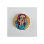 Ms Major Selection Retro Tasarım Pop Art Buton Rozet