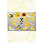 Ms Major Selection Sarı Temalı Defter Ajanda Planner Bullet Journal Laptop Notebook Tablet Sticker Seti 18 Adet