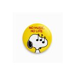 Ms Major Selection Snoopy No Music No Life Yazılı Rozet