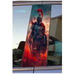 Ms Major Selection Spartacus Baskılı Araç Kapı Direk Kaplama Folyo Sticker 2'Li (Sağ&Sol)