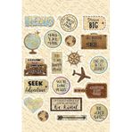Ms Major Selection Vintage Old Retro Ülkeler Bavul Tipi Etiket, Laptop, Ipad, Defter, Kitap, Planlayıcı Sticker Seti