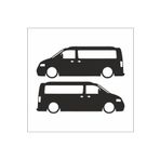 Ms Major Selection Volkswagen Transporter Camlı Araç, Araba, Oto, Motorsiklet, Kask, Laptop, Cam Sticker 18X6 Cm 2 Adet