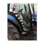 Ms Major Selection Yıldız Sticker Seti,Erkunt, Tümosan, New Holland, Hattat, Case Kabin Sticker Çift Kapı Için 22 Adet