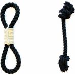 MS Pet Design Halat Köpek Kemirme ve Çekiştirme Oyuncak Seti (Büyük ve Orta Irk Köpekler Için Uygundur) - Siyah