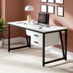 MS2C Çalışma Masası,ofis Masası - 70X140 cm - Beyaz - MS2C-140-Beyaz