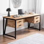 MS2C Çalışma Masası,ofis Masası - 70X160 cm - Çam- 4 Çekmeceli - MS2C-4 Çekmeceli-Çam