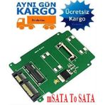 Msata (Mini Sata) Ssd To Sata 4226P Mini Pcı-E Express Adaptör Dö