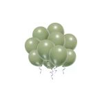 Msda 15 Adet Küf Yeşili Balon - Doğum Günü Konsepti - Parti Malzemeleri - Bride To Be Malzemeleri
