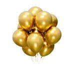 Msda Balon Parlak Metalik Helyum Balon 10 Adet Gold Renk