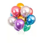Msda Balon Parlak Metalik Helyum Balon 20 Adet Karışık Renk