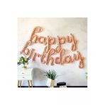 Msda Happy Birthday Italik Doğum Günü Balonu Rose Gold