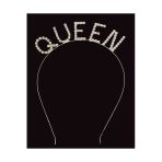 Msda Kristal Taşlı Gümüş Renk Queen Tacı Kraliçe Tacı 12X17 Cm
