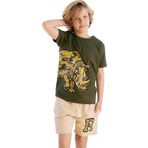 Mshb&G Rhino Kamuflaj Erkek Çocuk Yazlık T-shirt Şort Takım