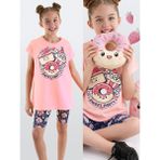 Mshb&G Sweet Party Kız Çocuk Tunik Tayt Takım - 3 Yaş - Pembe