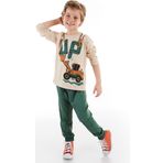 Mshb&G Up Dozer Erkek Çocuk Uzun Kollu T-shirt Pantolon Takım