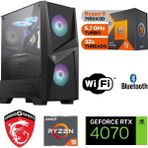 MSI 12GB Rtx 4070 – Gaming Pc Ddr5- Ryzen 9 7950X3D – 32 GB Ddr5 Ram – 1 Tb M.2 SSD -Sıvı Sogutmalı - Siyah - Yok
