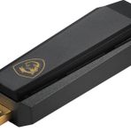 MSI AXE5400 WiFi 6E Tri-Band USB Adaptör - 5400 Mbps'ye kadar hızlı Wi-Fi (6GHz, 5GHz, 2.4GHz kablosuz), MU-MIMO, ayarlanabilir anten, hüzme şekillendirme, WPA3 - ayak dahil