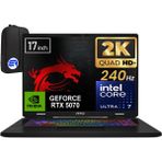 MSI Crosshaır 17 Hx Aı D2XWGKG-018XTR Intel Core Ultra 7 255HX 32GB 1tb SSD RTX5070 17" W11 Pro Qhd+ 240Hz + Elektropasaj Çanta - 1 TB - 32 GB