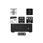 Msı Cubi Nuc Intel Core 3 100U 80Gb 4Tb Ssd Fdos Mini Masaüstü Bilgisayar & Per4 Us