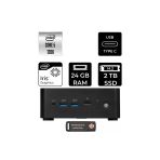Msı Cubi Nuc Intel Core 5 120U 24Gb 2Tb Ssd Fdos Mini Masaüstü Bilgisayar & Per4 Usb