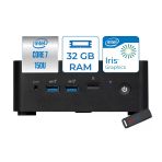 Msı Cubı Nuc Intel Core 7 150U 32Gb Ddr5 512Gb Ssd Iris Xe Graphics Windows 11 Home Mini Bilgisayar 1M012beuh09 + Zettausbbellek