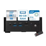 Msı Cubı Nuc Intel Core 7 150U 80Gb Ddr5 1Tb Ssd Iris Xe Graphics Windows 11 Home Mini Bilgisayar 1M012beuh22 + Zettausbbellek