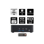 Msı Cubi Nuc Intel Core Ultra 5 125H 16Gb 4Tb Ssd W11H Mini Masaüstü Bilgisayar & Per4 Usb