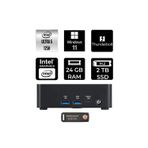 Msı Cubi Nuc Intel Core Ultra 5 125H 24Gb 2Tb Ssd W11P Mini Masaüstü Bilgisayar & Per4 Usb