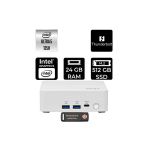 Msı Cubi Nuc Intel Core Ultra 5 125H 24Gb 512Gb Ssd Fdos Mini Masaüstü Bilgisayar & Per4 Usb