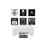 Msı Cubi Nuc Intel Core Ultra 5 125H 24Gb 512Gb Ssd W11P Mini Masaüstü Bilgisayar & Per4 Usb