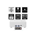 Msı Cubi Nuc Intel Core Ultra 5 125H 32Gb 256Gb Ssd W11P Mini Masaüstü Bilgisayar & Per4 Usb