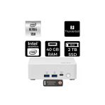 Msı Cubi Nuc Intel Core Ultra 5 125H 40Gb 2Tb Ssd Fdos Mini Masaüstü Bilgisayar & Per4 Usb