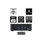 Msı Cubi Nuc Intel Core Ultra 5 125H 40Gb 512Gb Ssd Fdos Mini Masaüstü Bilgisayar & Per4 Usb