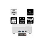 Msı Cubi Nuc Intel Core Ultra 5 125H 48Gb 4Tb Ssd Fdos Mini Masaüstü Bilgisayar & Per4 Usb