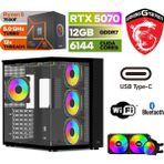MSI Gaming Pc Ddr5 – Rtx 5070 12 GB – Ryzen 5 7500F – 32GB – 64GB Ddr5 Ram – 1 Tb M.2 SSD – Windows 11 Pro – Sıvı Sogutmalı Masaüstü Bilgisayar - 32GBRAM