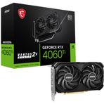 MSI GeForce RTX 4060 Ti Ventus 2X Black 8G OC 8GB GDDR6 Ekran Kartı