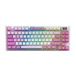 MSI GG FORGE GK600 TKL W VIOLET TR MEKANİK GAMING KLAVYE LCD EKRAN KTT HIFI LINEAR HOT-SWAPPABLE SWITCH PBT TUŞ TAKIMI RGB TR LAYOUT