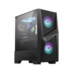 MSI Mag Forge 100R Midi Dikey Siyah Transparan Bilgisayar Kasası