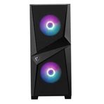 MSI Mag Forge 100R Temperli Cam 2x120 mm ARGB Fanlı ATX Siyah Oyuncu Bilgisayar Kasası