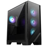 MSI MAG FORGE 320R AIRFLOW 4x120 mm Temperli Cam ARGB Fan ATX Gaming Bilgisayar Kasası