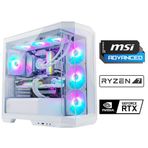 Msi MAG PANO White X150 Ryzen 7 7800X3D 32GB DDR5 Ram 1TB M.2 NVMe SSD 16GB RTX5060 Ti Sıvı Soğutmalı Msı Oyuncu OEM Pak