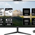 MSI Modern AM242 i5 1235U 48GB 512GB SSD 23.8" FHD IPS FDOS All In One PC Siyah & PER4 BELLEK