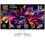 MSI MPG 321URXW QD-OLED Beyaz 31.5 inç 240Hz 0.03ms Oyuncu Monitörü